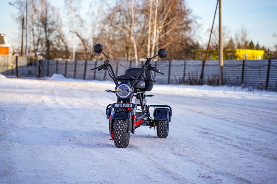 Электротрицикл WHITE SIBERIA TRIKE MINI RED 1500W