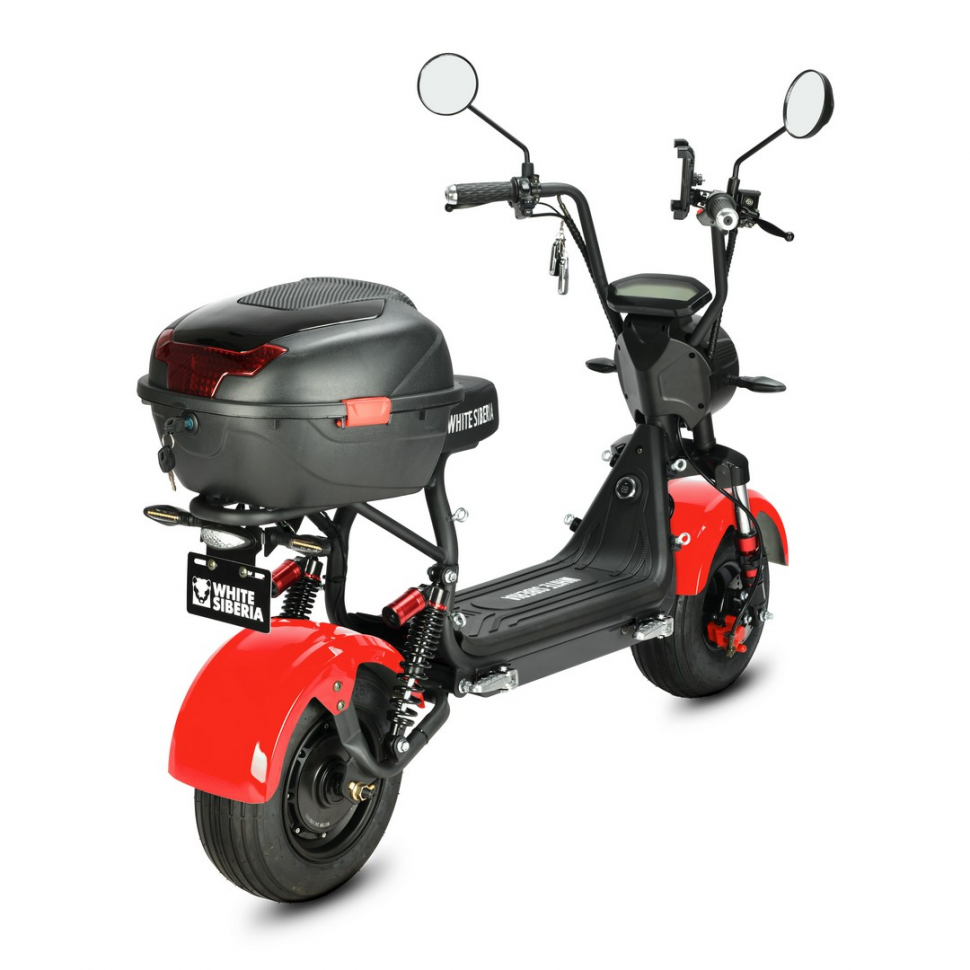 Электроскутер White Siberia MINI R 3.0 red 60v