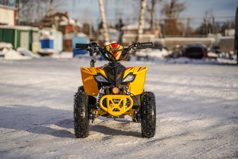 Детский электроквадроцикл WHITE SIBERIA SNEG LETO R BLUE